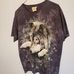 Mountain lone wolf vintage tee-shirt, women's size M